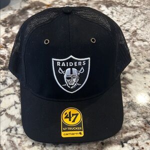 47 Carhartt Black Raiders Mesh Cap